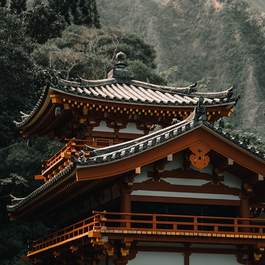 五層寶塔模型